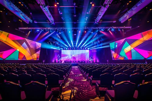 夜幕下的舞臺光影光線攝影圖片 攝影圖 下載至來源處